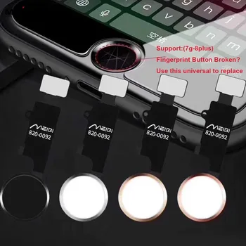 Нов Универсален Гъвкав Кабел бутона Home за iPhone 7 plus 8 plus Подмяна на flex кабел бутона home на Резервни Части за ремонт (без пръстови отпечатъци)
