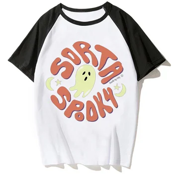 Тениски с вещици, тройна Луната, готическата слънцето, мъжки летни тениски с комиксами Y2K, дизайнерски дрехи, с комиксами за момчета