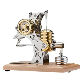 Двигател на Стърлинг метална модел в колекцията, едно- / две / четири цилиндров двигател, играчка за сглобяване със собствените си ръце, подвижна механична играчка за мъже