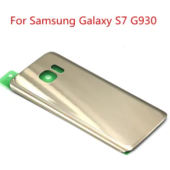 С Логото на Залепваща Замяна За Samsung Galaxy G930 G930F G930H S7 Вратата Задно Стъкло Корпус на Задния Капак на Отделението за батерията