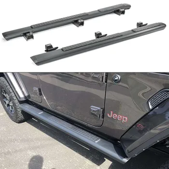 Алуминиева сплав 4 врати педала на Страничната стъпка за за Jeep Wrangler JL 2018 + JL1086