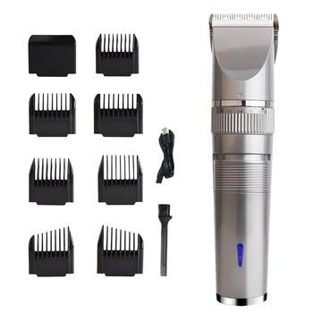 1 комплект Професионална машина за подстригване на коса USB акумулаторна машина за подстригване на Мъжко подстригване керамично острие за бръснене, машина за подстригване на коса ABS + PC