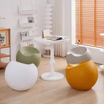 Скандинавски творчески табуретка Apple, столче за смяна на обувки, минималистичен дизайнерски малка табуретка, хол, спалня, балкон, ниска табуретка