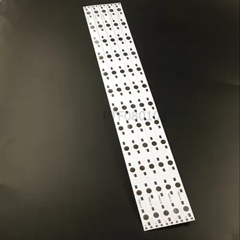 10шт 30 см x 1 см алуминиева печатна платка за 12 светодиоди с мощност 1 W, 3 W, 5 W последователно