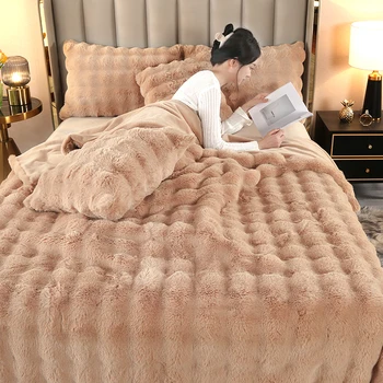 Ново Тосканское Одеяло от изкуствена Кожа за Зимата, Луксозно Топло и Супер Удобно Одеяло S за Легла, висок клас Топло Зимно Одеало