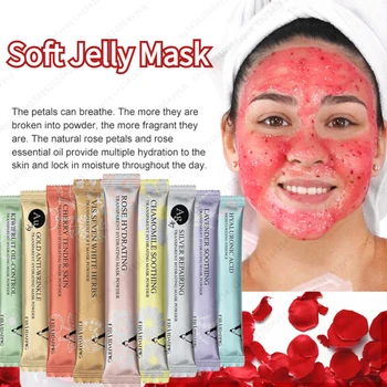 Натурална мека гидрожелезная маска за лице, захар, гидрожелезные маска със собствените си ръце, отшелушивающее средство за грижа за кожата на лицето за хидратация на колаген