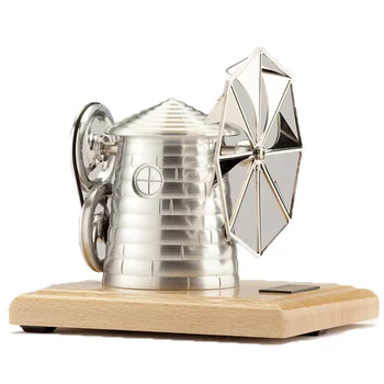 Вятърна мелница, Двигател на Стърлинг направи си САМ метал механичен комплект за монтаж рычажное устройство Управлявана модел на вятърна мелница Метален механичен подарък за деца