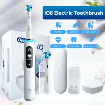 Оригиналната Електрическа Четка за Зъби Oral B Обновена iO9 3D Deep Clean 7 Режима с Датчик за Налягане iO Микровибрация Грижа За Венците За Възрастни