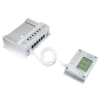 Контролер за освобождаване от отговорност 80a 60a 12/24 В Usb 5 За Зареждане на LCD дисплея Защита на батерията от обратна полярност контролер Ас 2 в 1