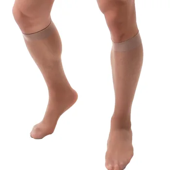 Мъжки прозрачни тънки чорапи със средна дължина, без шипове, мъжки здрави чорапи със средна дължина, с усилване на пръсти, чорапи