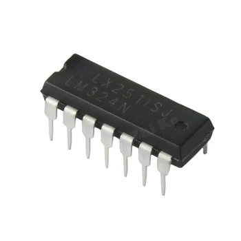 10ШТ LM324N DIP14 LM324 DIP DIP-14 нова и оригинална чип