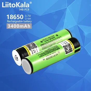 1-10 Бр. LiitoKala 34B-PCB 18650 3400 mah NCR18650B 3,7 В литиево-йонна батерия 3400 mah с печатна платка