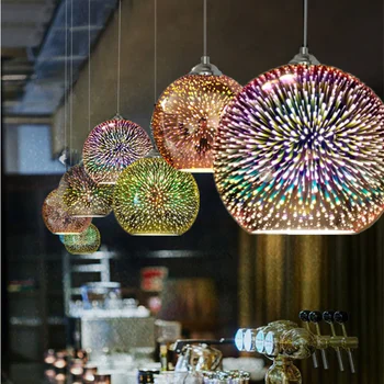 полилей със стъклена топка, тавана лампа, висящи полилеи, висящи полилеи в индустриален стил, тавана полилеи
