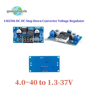 LM2596 DC стъпка надолу Преобразувател на Постоянен ток с Регулатор на Напрежение Led Дисплей Волтметър 4,0 ~ 40 до 1,3-37 В стъпка надолу Адаптер Регулируем Източник на Захранване