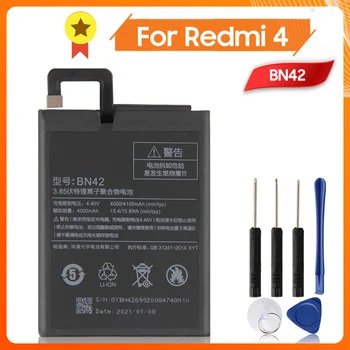 Батерия за телефона Mi BN42 за Redmi 4 Hongmi4 Redrice 4 Стандартна версия 4000 ма взаимозаменяеми батерия + инструмент