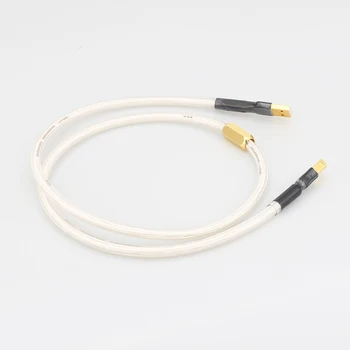 Audiocrast Висококачествен А26 Посеребренный Hifi, usb-кабел за Високо качество 6N OCC Тип A-B КПР USB-Кабел за трансфер на данни