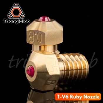 trianglelab висока температура ruby наставка T-V6 1,75 мм за V6 HOTEND е Съвместима с PETG ABS, нейлоном PEI PEEK и т.н. ruby наставка
