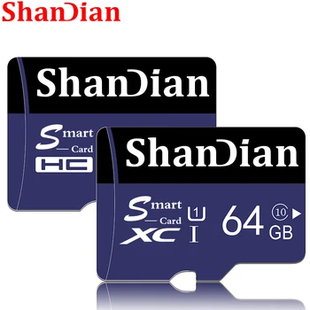 ShanDian Оригиналната 64 GB 32 GB SD Карта SD/TF Flash-Карта 16 GB 8 GB Лилава Карта Памет Smart Class10 Smartsd TF Карта за Телефон
