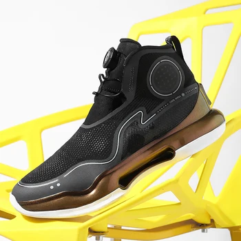 2023 Нови Мъжки Баскетболни маратонки, Модни Отразявайки Светлината на Баскетболни обувки, Нескользящие Маратонки с най-високо берцем, Женски Баскетболни обувки