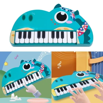 Музикална образователна играчка за децата, многофункционален музикален инструмент за пиано с 22 клавишите, директна доставка