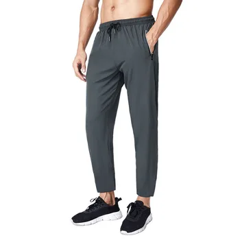 Летни еластични мъжки спортни панталони за джогинг тънки и бързо съхнещи спортни панталони, всекидневни спортни панталони за занимания във фитнеса на открито