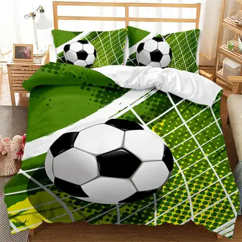 Футболен пухени за момчета и момичета Декор спални спортни топки комплект спално бельо спортна тема за деца, юноши Украса спални за момичета