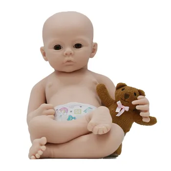 18 инча отворени очи възраждане кукла 3D текстура неокрашенная форма на виена видими възраждане кукла аксесоари, детски подарък за рожден ден