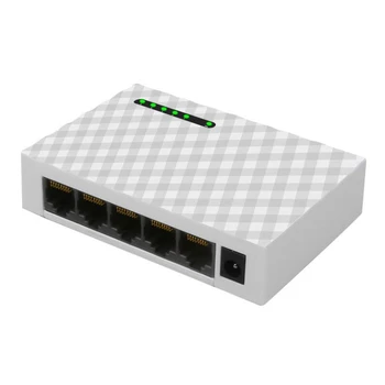 5-Портов Тенис на Мрежов комутатор 1000 Mbps Gigabit rj-45 Fast Ethernet Мрежов Комутатор LAN Switching Хъб Адаптер-Plug EU
