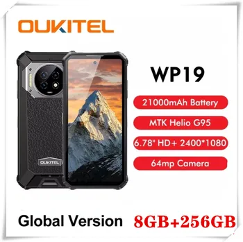 2022 Глобалната Версия на Oukitel WP19 IP68 Издръжлив Смартфон 21000 ма 8 + GB 256 GB Мобилен Телефон за Нощно Виждане 64 Mp 90 Hz 4G NFC Мобилен Телефон