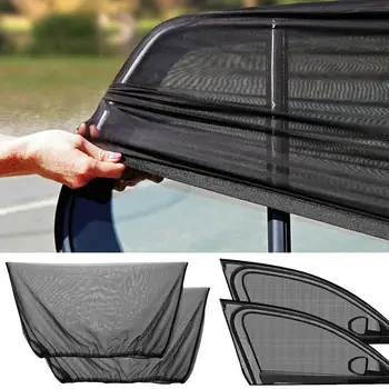 2 опаковане на автомобилни прозоречни екрани, входовете на седалките, на предните и на задните странични прозорци, слънчеви очила, солнцезащитной окото, противомоскитной мрежа за детска къмпинг