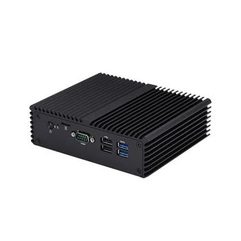 Мини PC Qotom 2*2,5 G I225-V LAN 10210U i3 10110U, DP RS232 4USB3.0 Мини-Компютър Pfsense Безвентиляторный мини PC