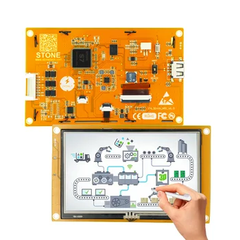 Smart TFT LCD 4,3 5 7 10,1-- инчов графична тъчпад HMI с платка контролер + driver + софтуер + порт UART