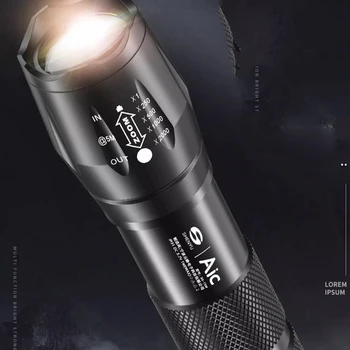 Мощен приспособление фенерче led, акумулаторна батерия мощен фенер Trustfire Аксесоари за фенери тактически ескорт Lanterna външно осветление