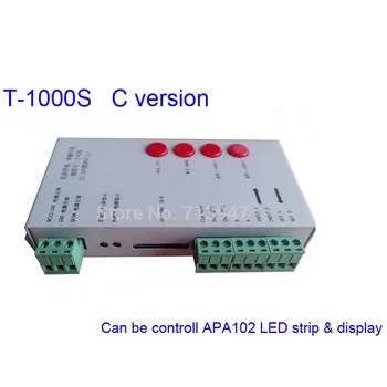 1X Нов прием на T-1000S-C Версия с SD-карта могат да бъдат използвани за APA102 led цифрови ленти APA102 led дисплей безплатна доставка