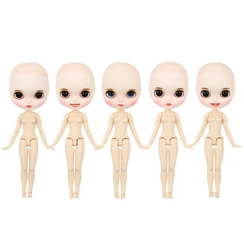 кукла блайт tait Съвместно тялото без коса са Подходящи за кожата на главата САМ фабрика грим кукла голи играчки