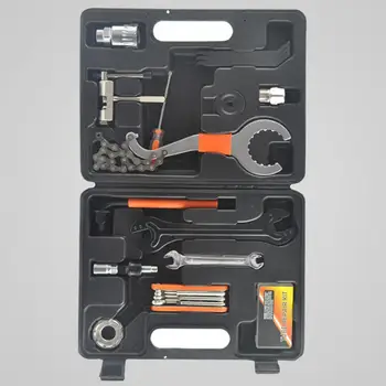 Многофункционален набор от ръчни инструменти за ремонт, велосипедна отвертка с плоска глава, комплект инструменти за ремонт на планински велосипеди, кутия за инструменти за ремонт на велосипеди