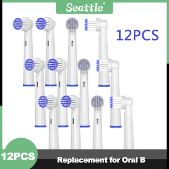 Сменяеми вакуум дюза за зъби 12 бр. за Oral B Electric Advance Pro Health Triumph 3D Excel Vitality Дюза за почистване на четка за зъби