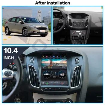 За Ford Focus 2013 2014 2015 Автомобилен Мултимедиен DVD Видео Плейър на Андроид Радио GPS Навигация Tesla Голям Екран на Главното Устройство Авторадио