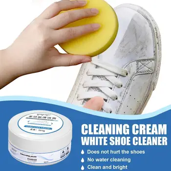 Бял Крем За почистване на обувки богат на функции За Почистване, спортни грижа, Избелване и Избелване на Страхливост обувки 260 г, U6q4