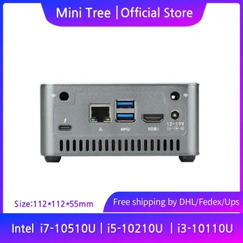 Най-малката мини-КОМПЮТЪР i7-10510U i5-10210U 2 * DDR4 M. 2 SSD Миниатюрен Компютър С поддръжка за игри WOL RTX Thunderbolt3 HDMI Windows 11 Linux