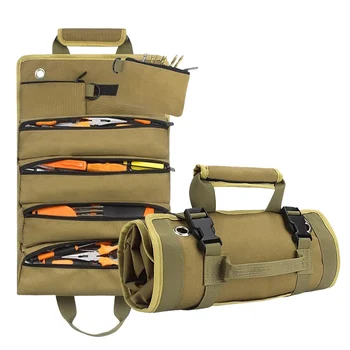 Многофункционална чанта за инструменти, чанти за тежки инструменти, професионална чанта за хардуерни инструменти с множество джобове, преносим чанта-органайзер за инструменти, чанта за съхранение