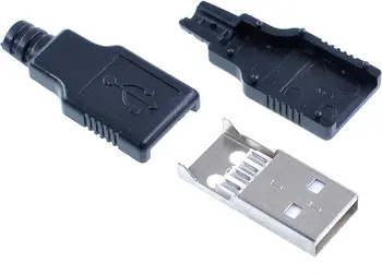 20 броя USB 2.0 тип A, 4-пинов штекерный жак с черен пластмасов капак
