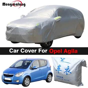Пълен авто калъф за Opel Agila A B 2000-2021, авто козирка, защита от ултравиолетови лъчи, дъжд, сняг, вятър, прахоустойчив