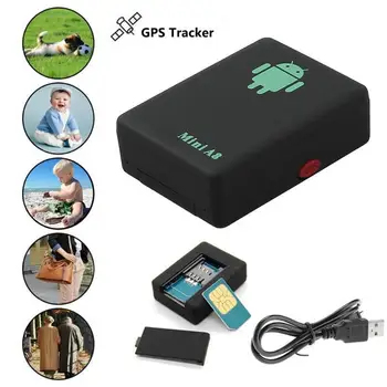 2022 Нов Мини A8 Без GPS Тракер Локатор В Реално Време Колата Децата Домашен Любимец GSM/GPRS/LBS Проследяване на захранващ Адаптер С Бутон SOS USB Кабел