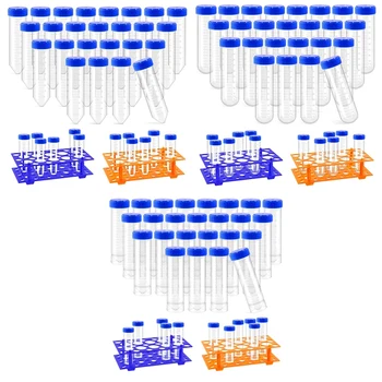27 бр. Prp-пробирок с поставка за пробирок, включително 25 бр. пластмасови центрифужных пробирок и 2 бр. синьо-оранжеви B