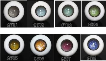 Нов прием на BJD Стъклени Очи Серия GY 1/8 1/12 1/6 1/4 1/3 22 см 24 см Куклени Очи Ръчно изработени в насипно състояние 10 бр./компл. Безплатна доставка