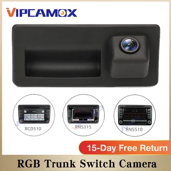 Преминете на багажника RGB Камера за задно виждане 26 Контакти за VW RNS315 RCD510 RNS510 Камера за задно виждане за VW Golf, Passat, Jetta MK5 MK6 Tiguan