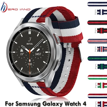 Каишка за часовник Sasmsung Galaxy Watch 4 Classic 42 46 мм/Galaxy Watch4 40 44 мм Гривна за Умни Часа, Найлонов Взаимозаменяеми Каишка За Часовник