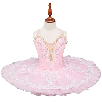 2023 Нови розови балетни костюми за деца, танцов костюм на малкия лебед, рокли на принцеси-опаковки за момичета