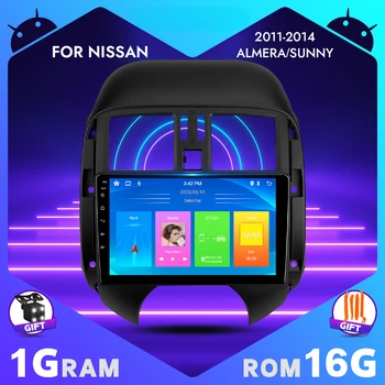 Android10 9-инчов Сензорен екран, Радио Колата е Стерео Аудио Видео Плеър За Nissan Almera Nissan Sunny 2011-2014